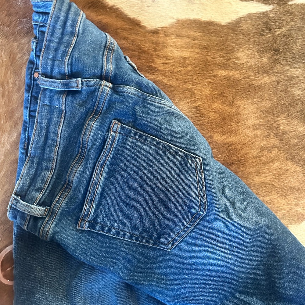 High Rise Blue Denim Jeans